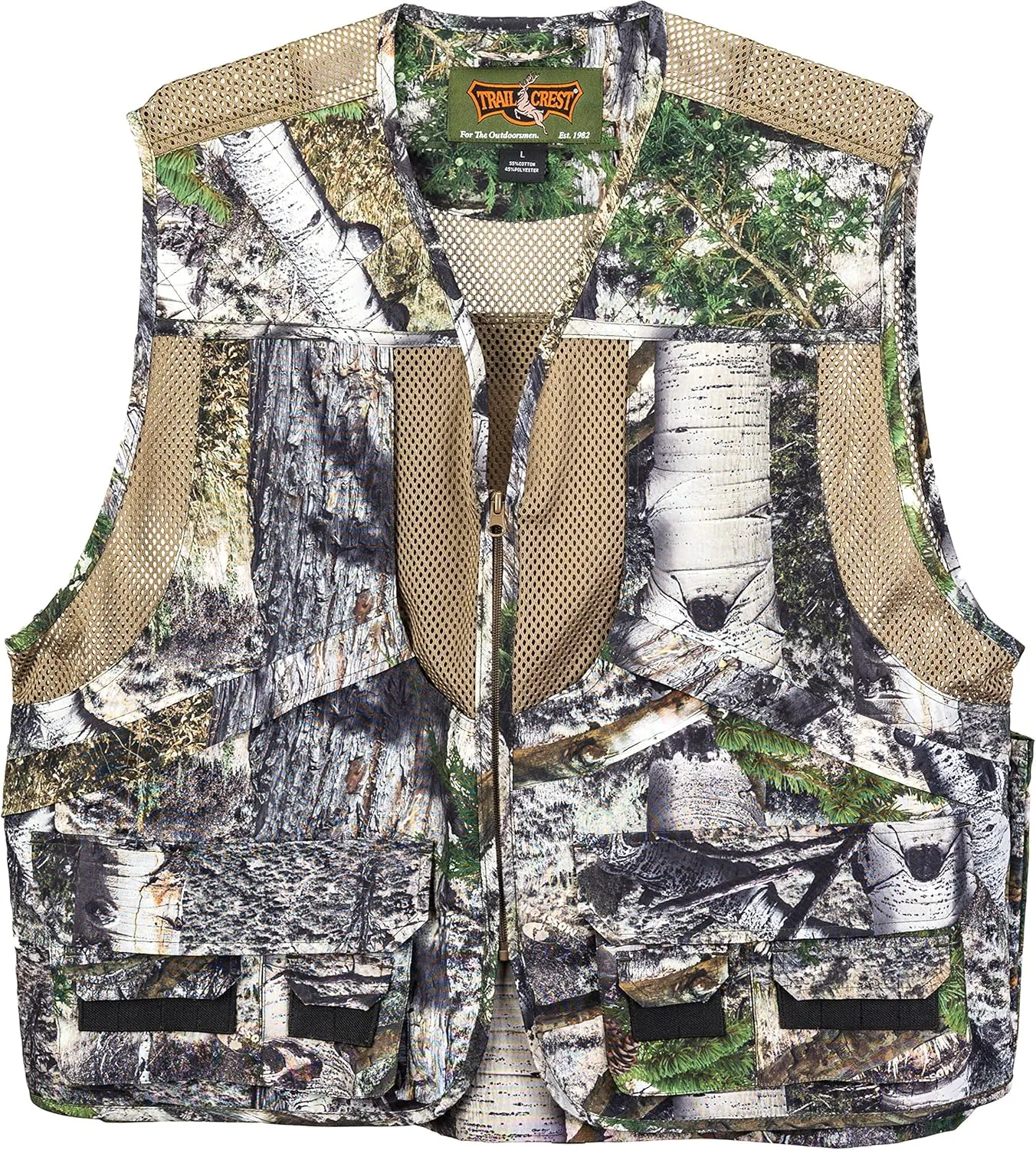 Mossy Oak Hunting Utility Cargo Travel Vest with Pockets Engineers Photographers Journalist