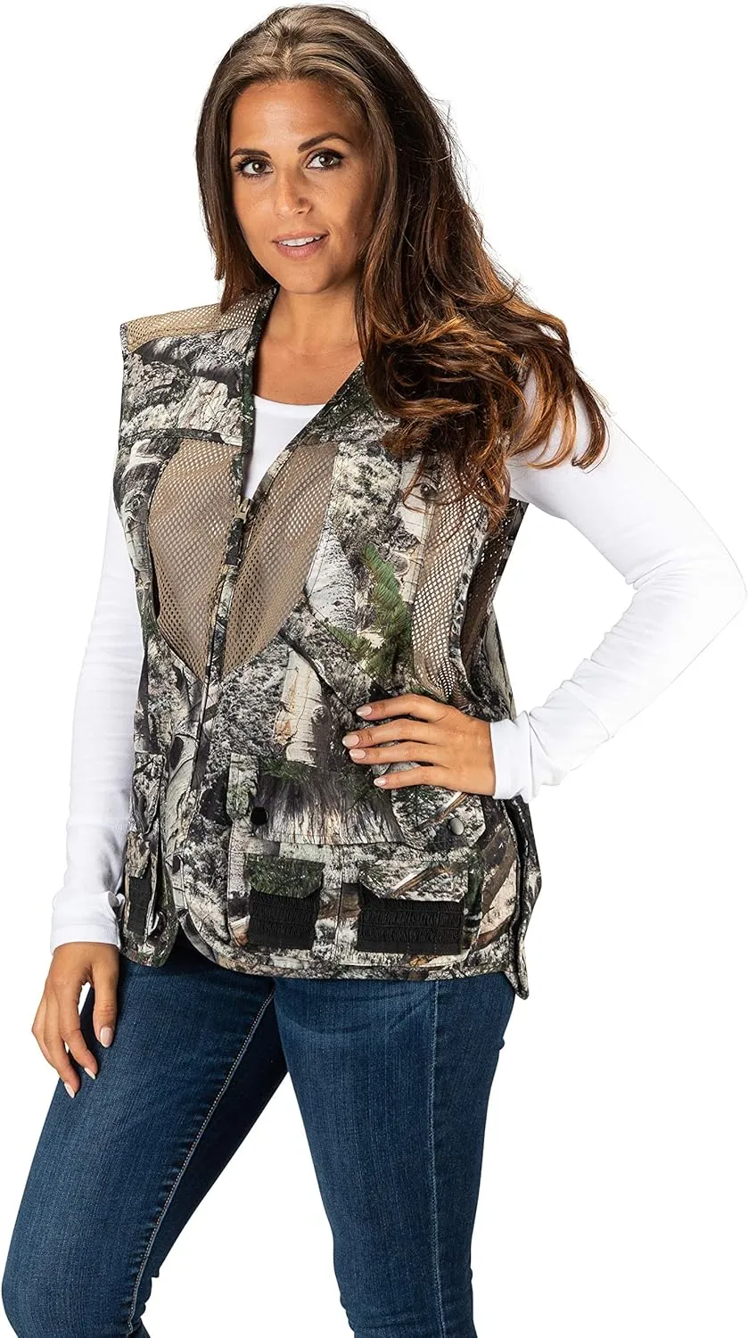 Mossy Oak Hunting Utility Cargo Travel Vest with Pockets Engineers Photographers Journalist