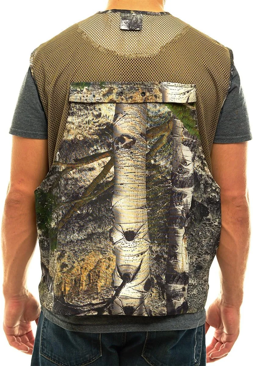 Mossy Oak Hunting Utility Cargo Travel Vest with Pockets Engineers Photographers Journalist
