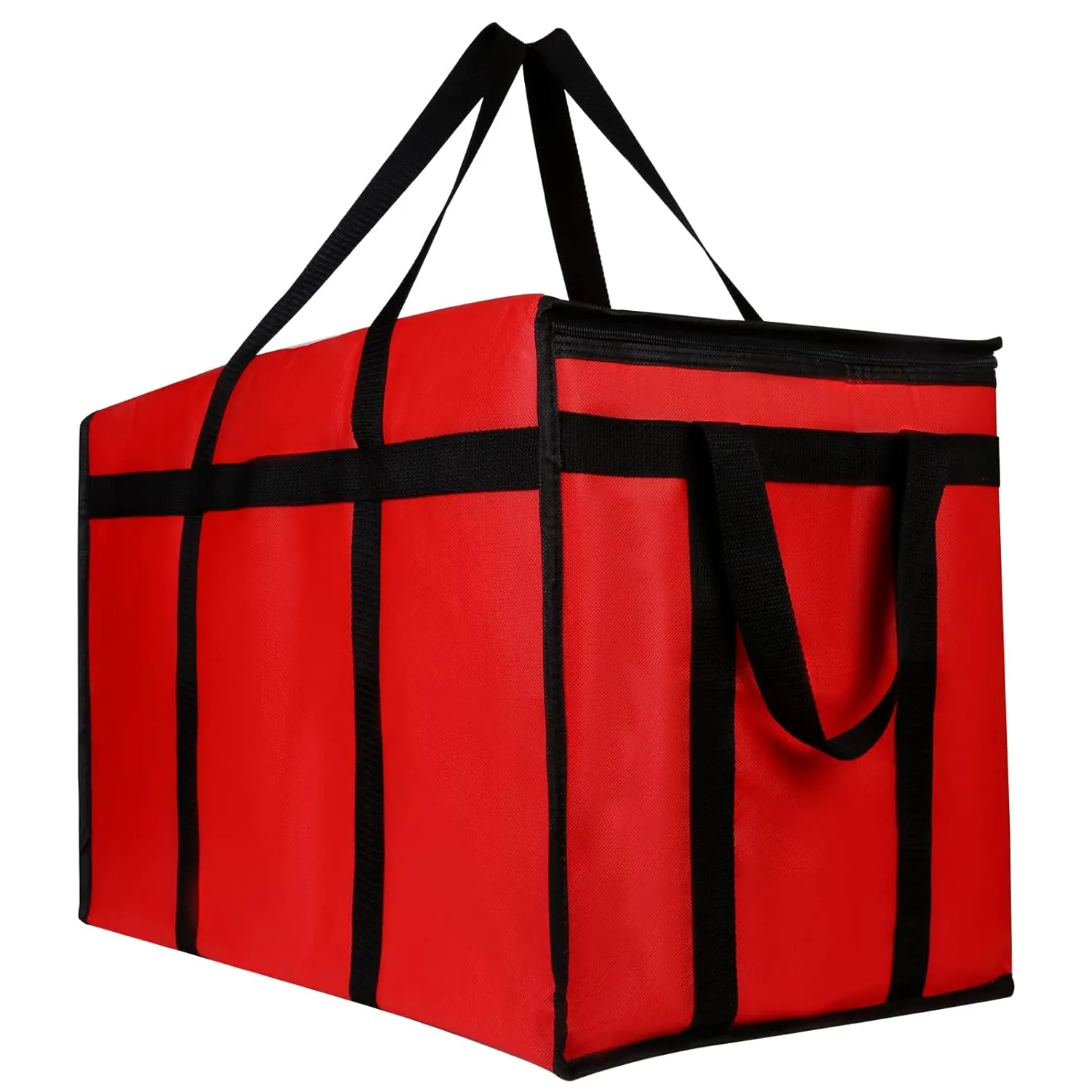 musbus 5 PACK RED extra large XXXL Insulated Food Delivery Bag Cooler Bags Keep Food Warm Catering Therma for doordash Catering Cooler Bags Keep Food Warm Catering Therma Catering Shopper hot XXXL