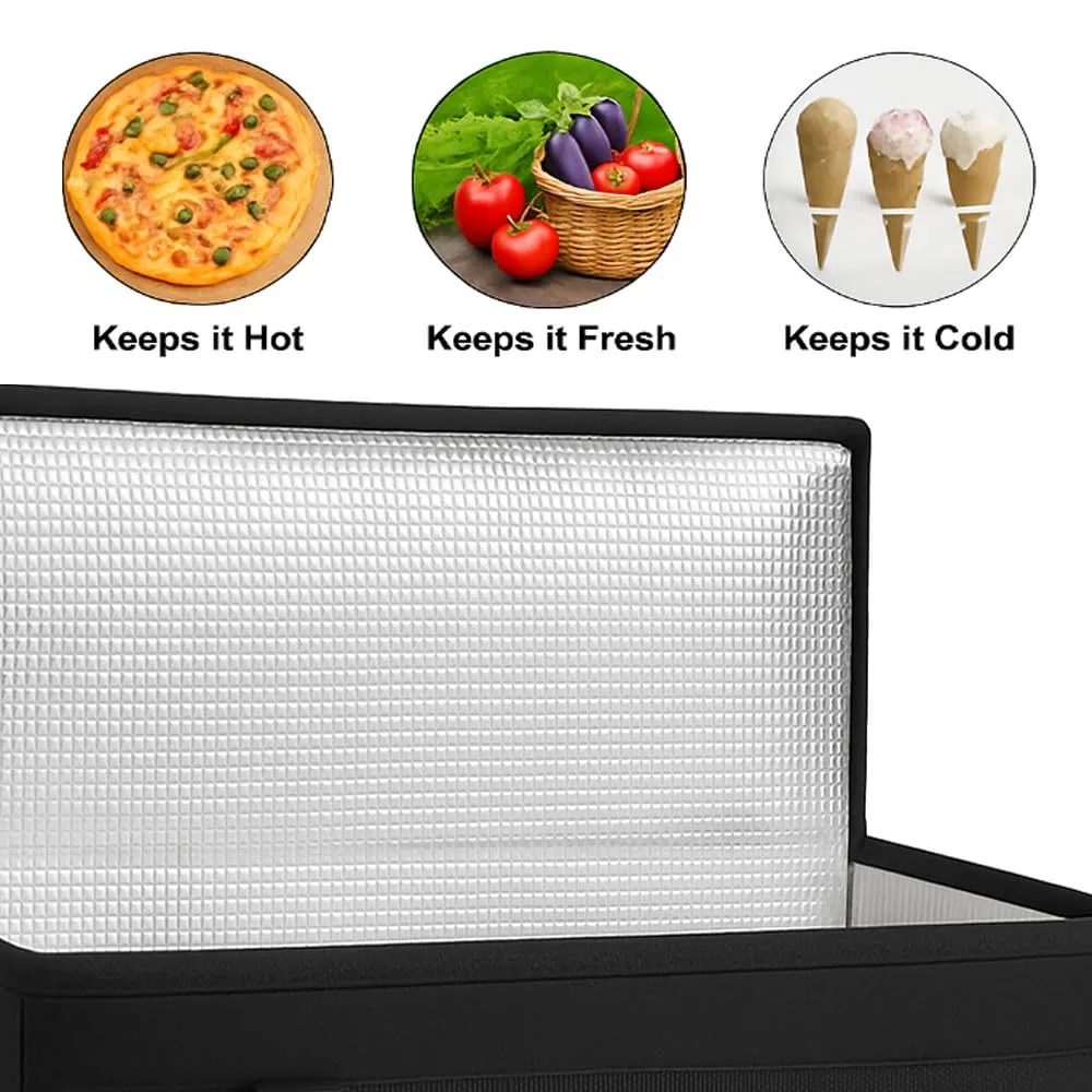 musbus For doordash catering bag 22x14x13 Black Red Insulated Food Delivery Bag Cooler Bags Keep Food Warm Catering Therma for doordash Catering Cooler BagsTherma Shopper hot XXXL 22w x 14 lx 13d