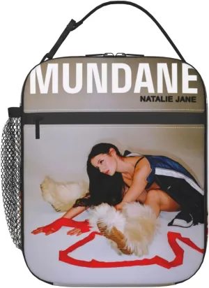 Natalie Musics Jane Lunch Bag Insulated Lunch Box Reusable Waterproof Lunchbox Handbag for Work Office Picnic