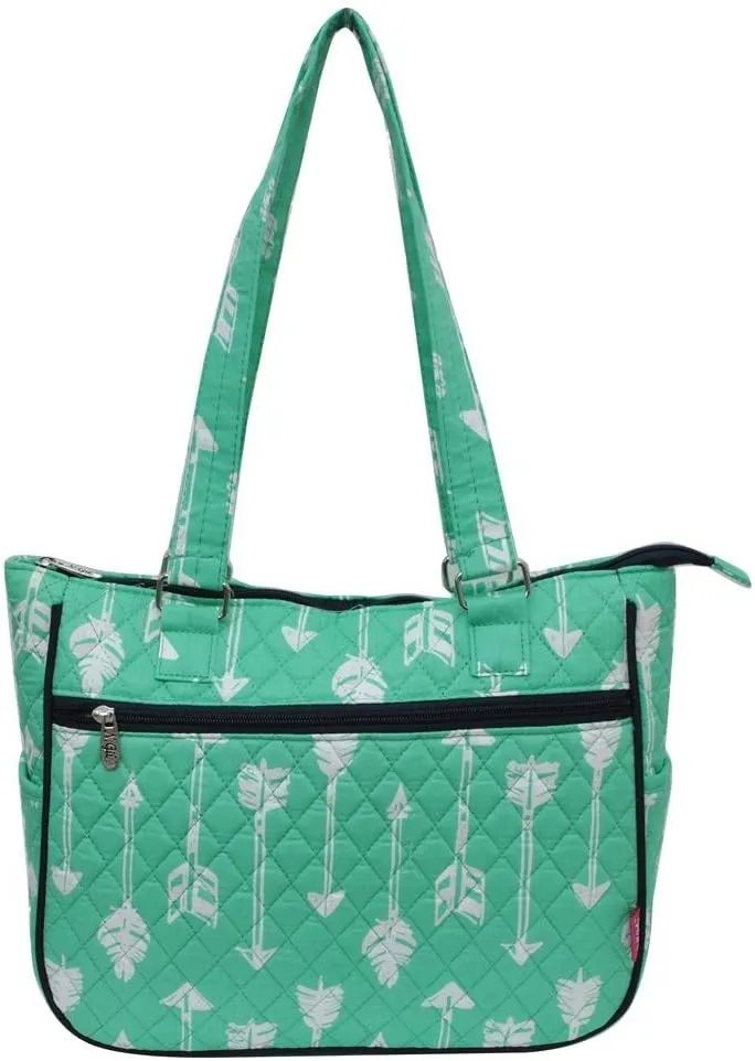 NGIL Quilted Cotton Shoulder Bag (Arrow Mint Green)