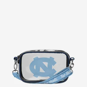 North Carolina Tar Heels Team Stripe Clear Crossbody Bag