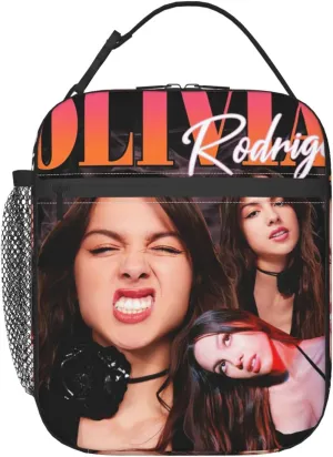 Olivia Songwriter Actress Rodrigo Waterproof Leakproof Tote Lunch Bags Office Work Leakproof Tote for Women