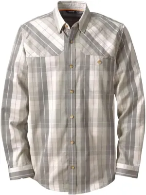 Orvis Men’s Midweight Shooting Shirt - Mens Button Down Long Sleeve Shirts with Ambidextrous Quilted Shooting Patches