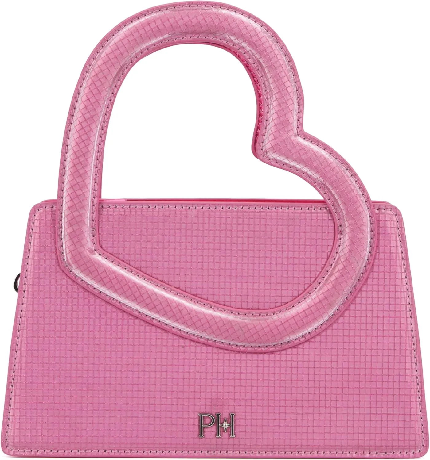 Paris Hilton Te Amo Cutout Heart Handle Removable Strap Handbag Purse