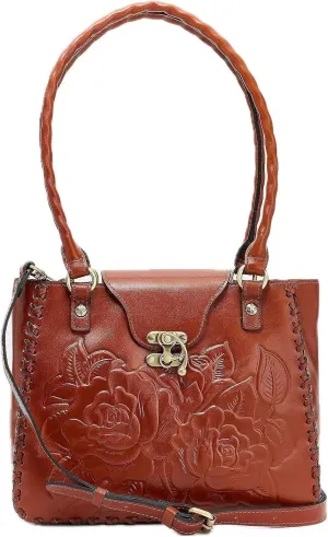 Patricia Nash Rosalia Shoulder Bag, Vintage Vegetable Tanned Leather