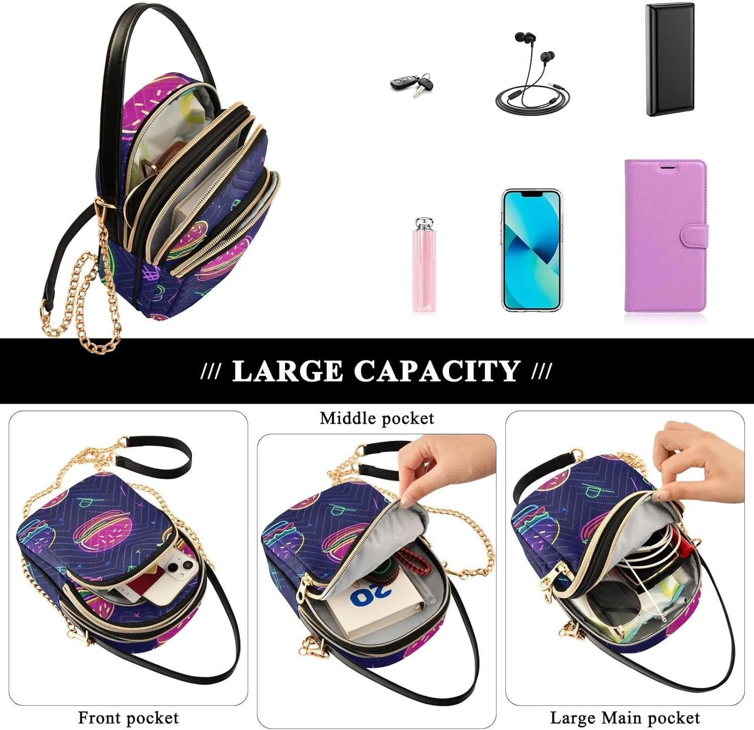 Phone Purse Women Small Cell Wallet Crossbody Bags Women's Crossbody Handbags Mini Shoulder Bag