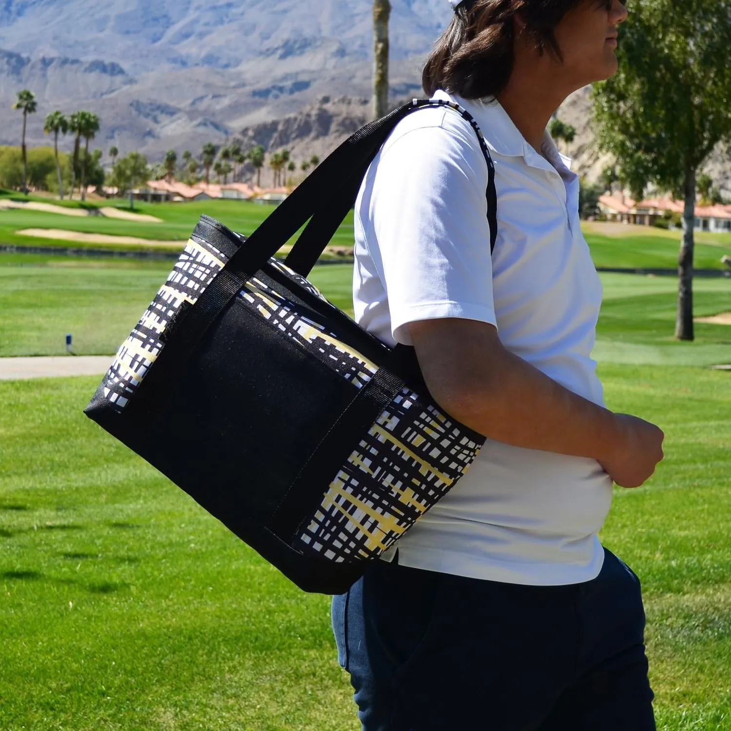 Picnic at Ascot Large Insulated Fashion Cooler Bag (Paris)