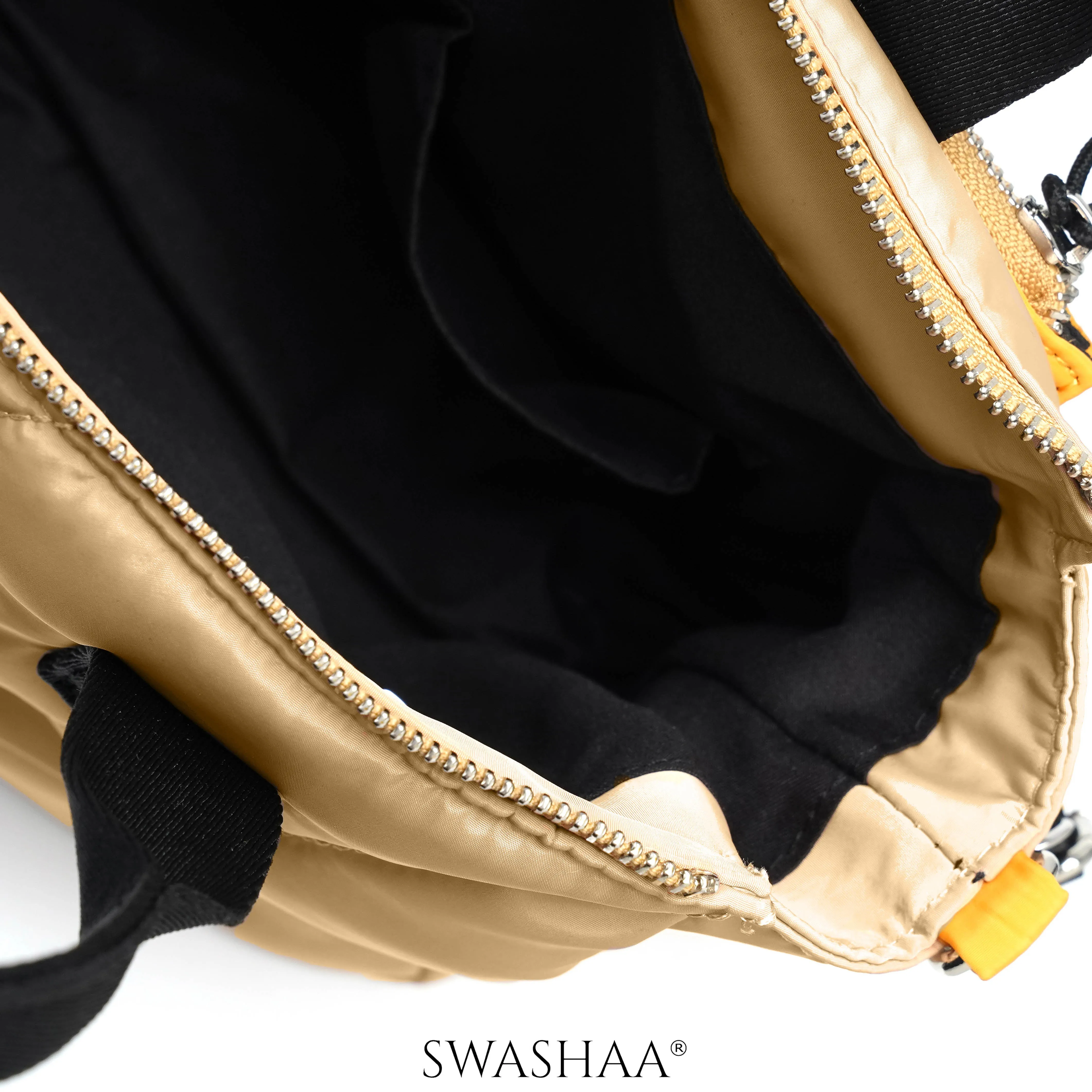 Plum Nylon Hand Bag