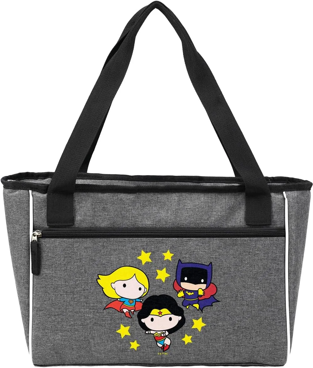 Popfunk HP Group Chibi Collection Soft Sided Insulated Tote Cooler Bag, Lightweight, Thermal and Reusable for Grocery