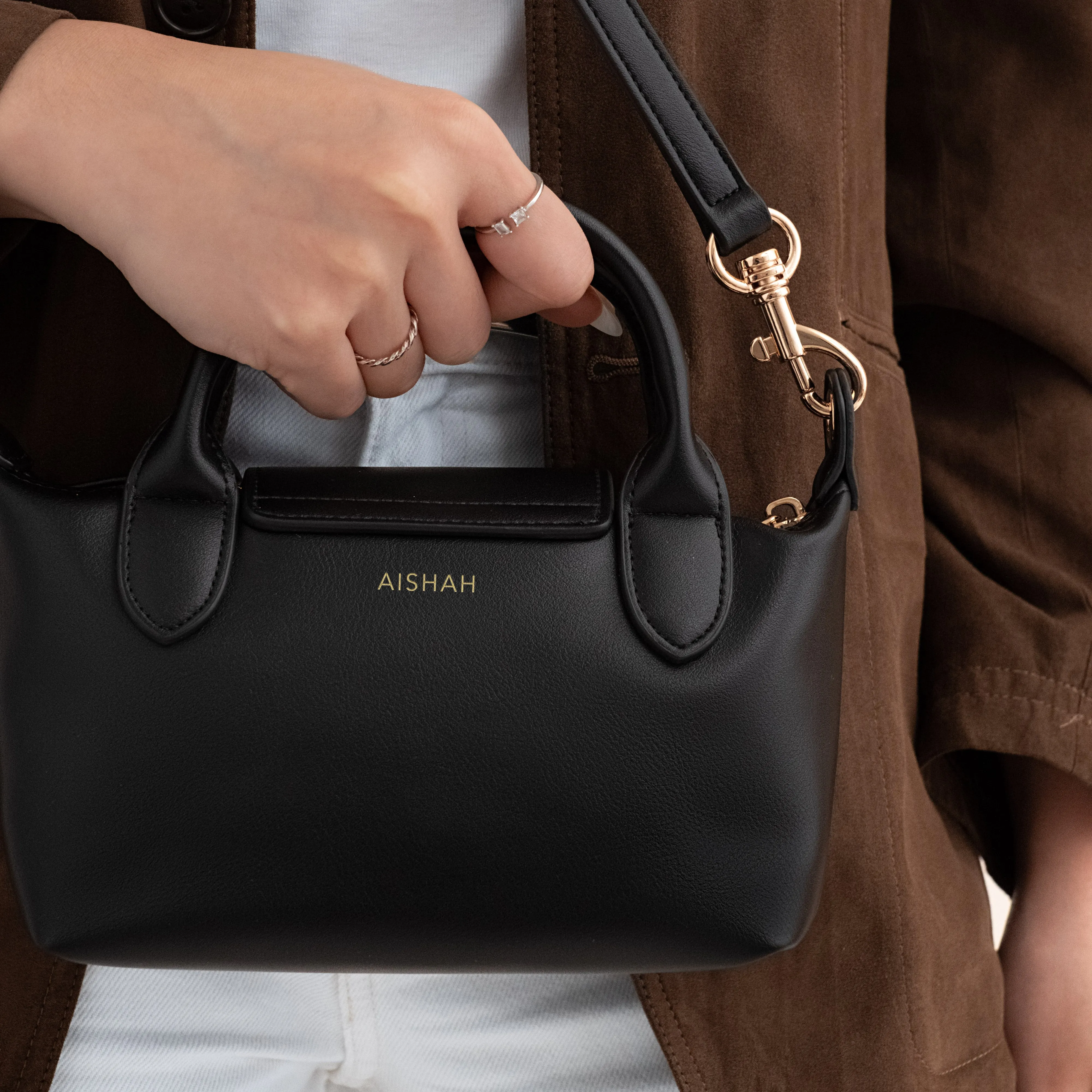 Poppy Mini Vegan Leather Tote Bag