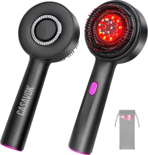 Portable Red Scalp Massager Comb with Essential Oil Diffuser,3IN1 Electric Scalp Massager Hair Growth with 1400mAh Rechargeable Battery, Waterproof Hair Scalp Massager for Hair Care for Women,Home