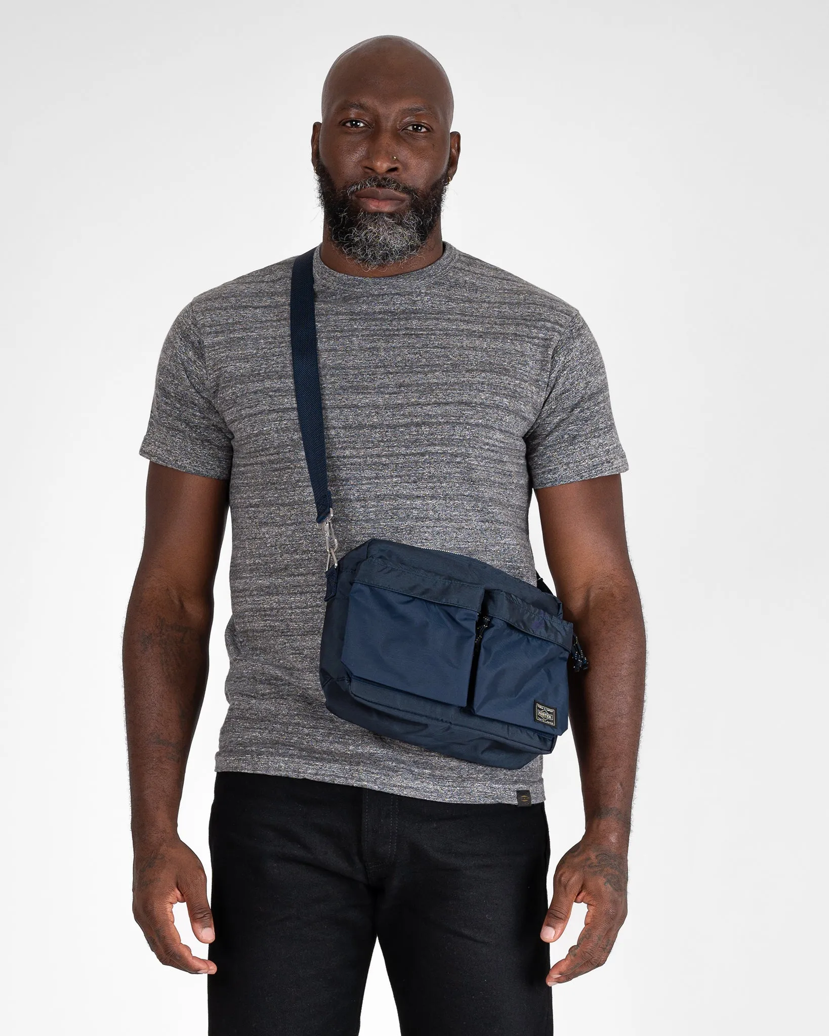 Porter - Yoshida & Co. - Force Small Shoulder Bag - Navy Blue