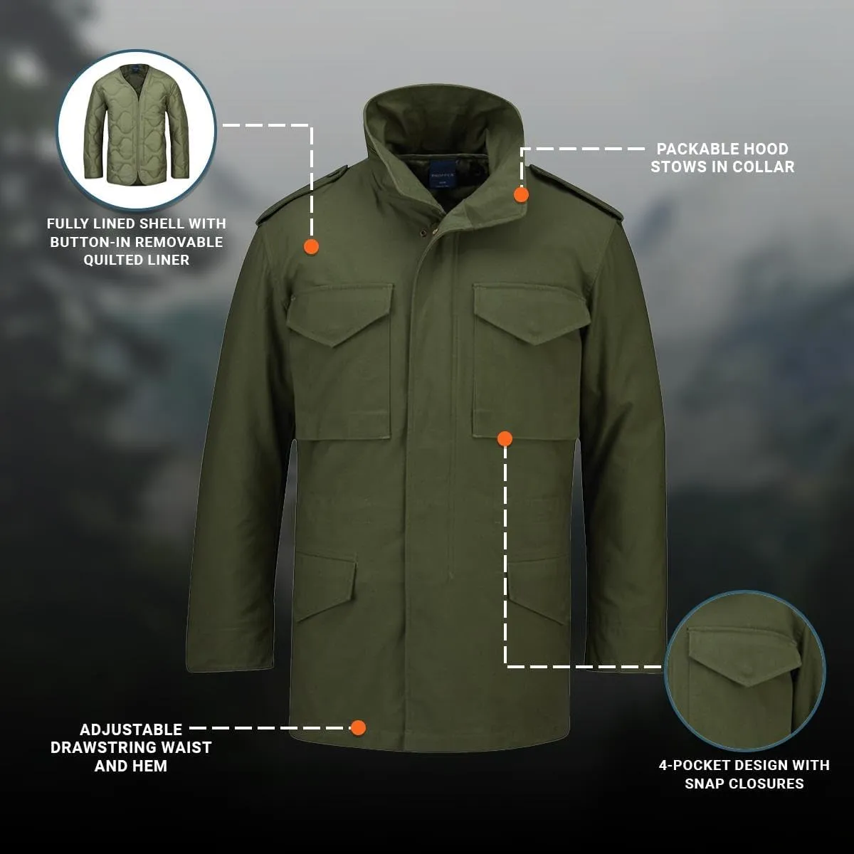 Propper Men's M65 Field Coat Jacket