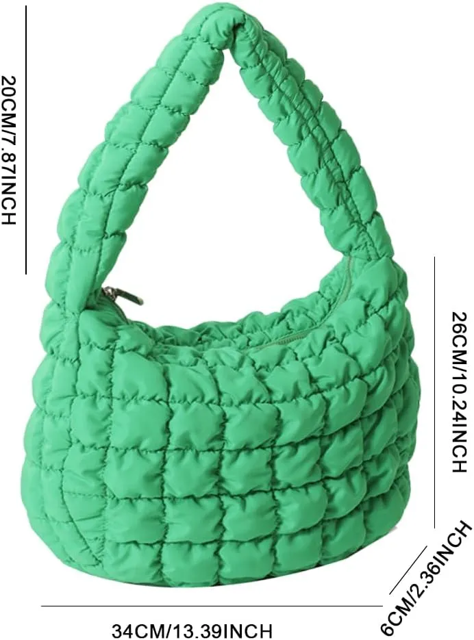 Puffer Tote Bag for Women Crossbody Bags Quilted Bags Fashion Cloud Large Hobo Quilted Handbags Puff Purse