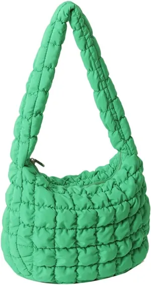 Puffer Tote Bag for Women Crossbody Bags Quilted Bags Fashion Cloud Large Hobo Quilted Handbags Puff Purse