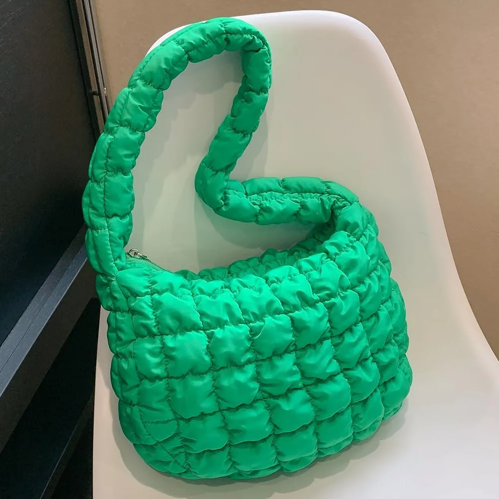 Puffer Tote Bag for Women Crossbody Bags Quilted Bags Fashion Cloud Large Hobo Quilted Handbags Puff Purse