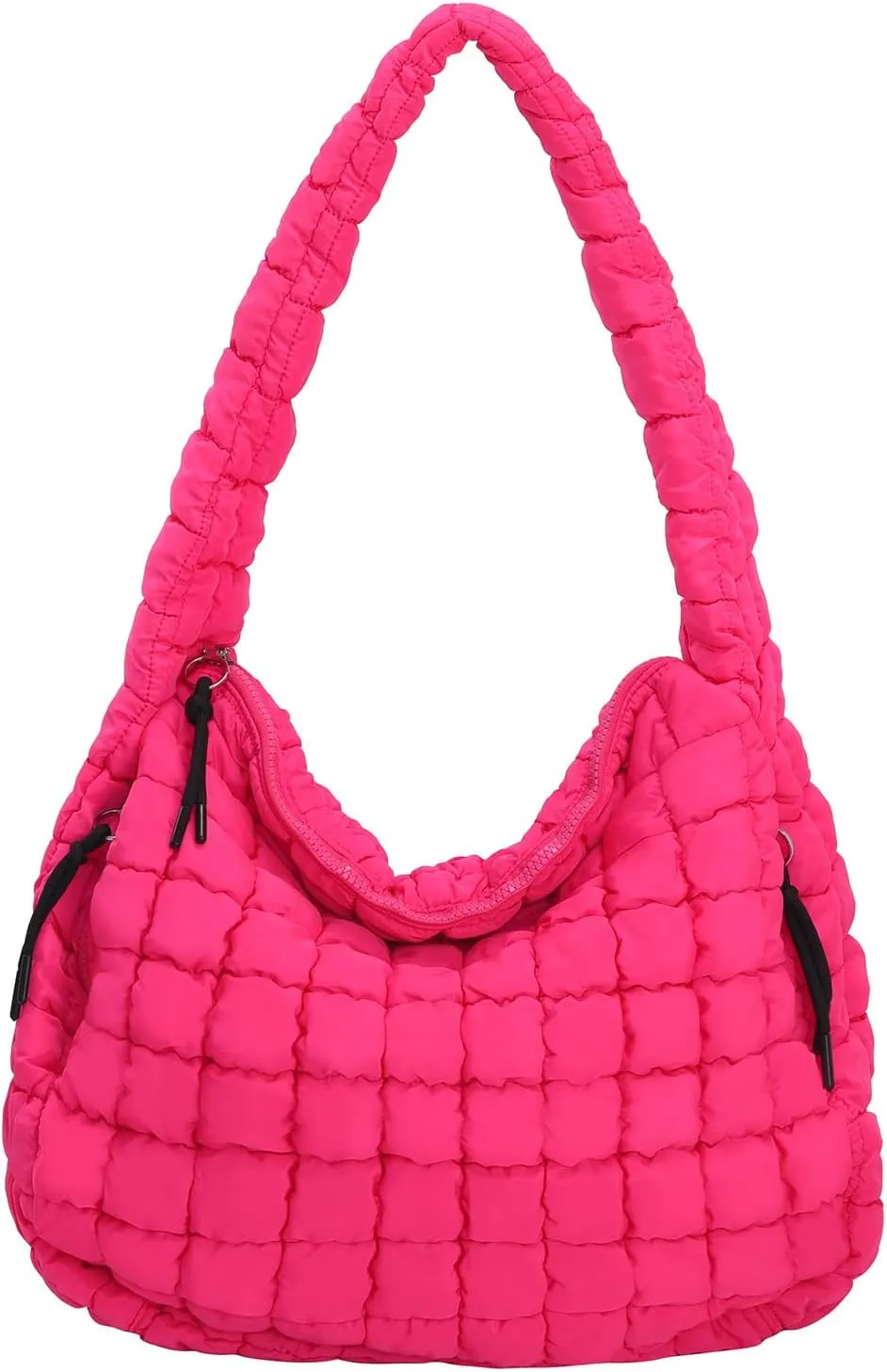 Puffer Tote Bag for Women Large Quilted Carryall Bag Soft Puffy Crossbody Lightweight Shoulder Handbags Work Travel
