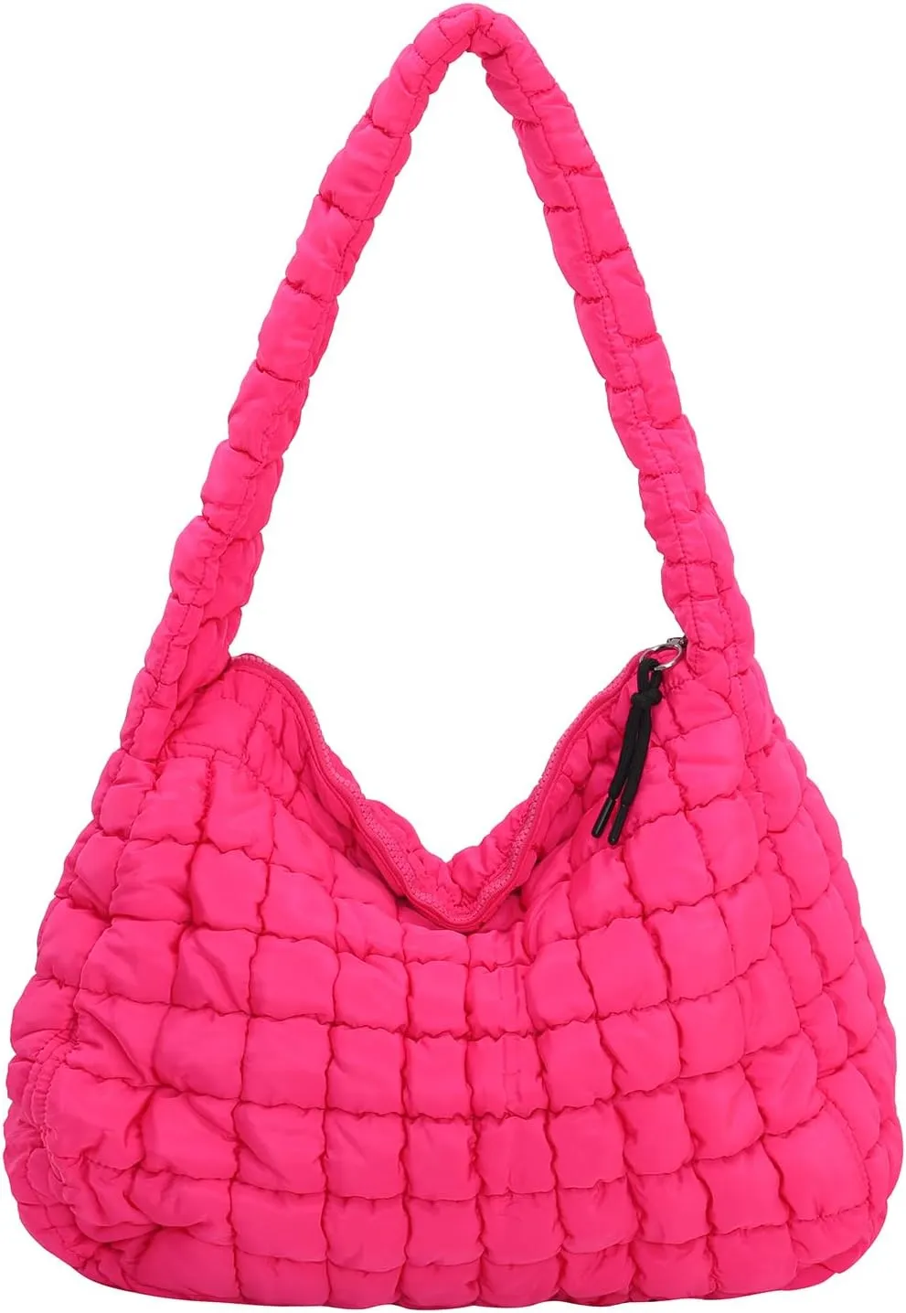 Puffer Tote Bag for Women Large Quilted Carryall Bag Soft Puffy Crossbody Lightweight Shoulder Handbags Work Travel