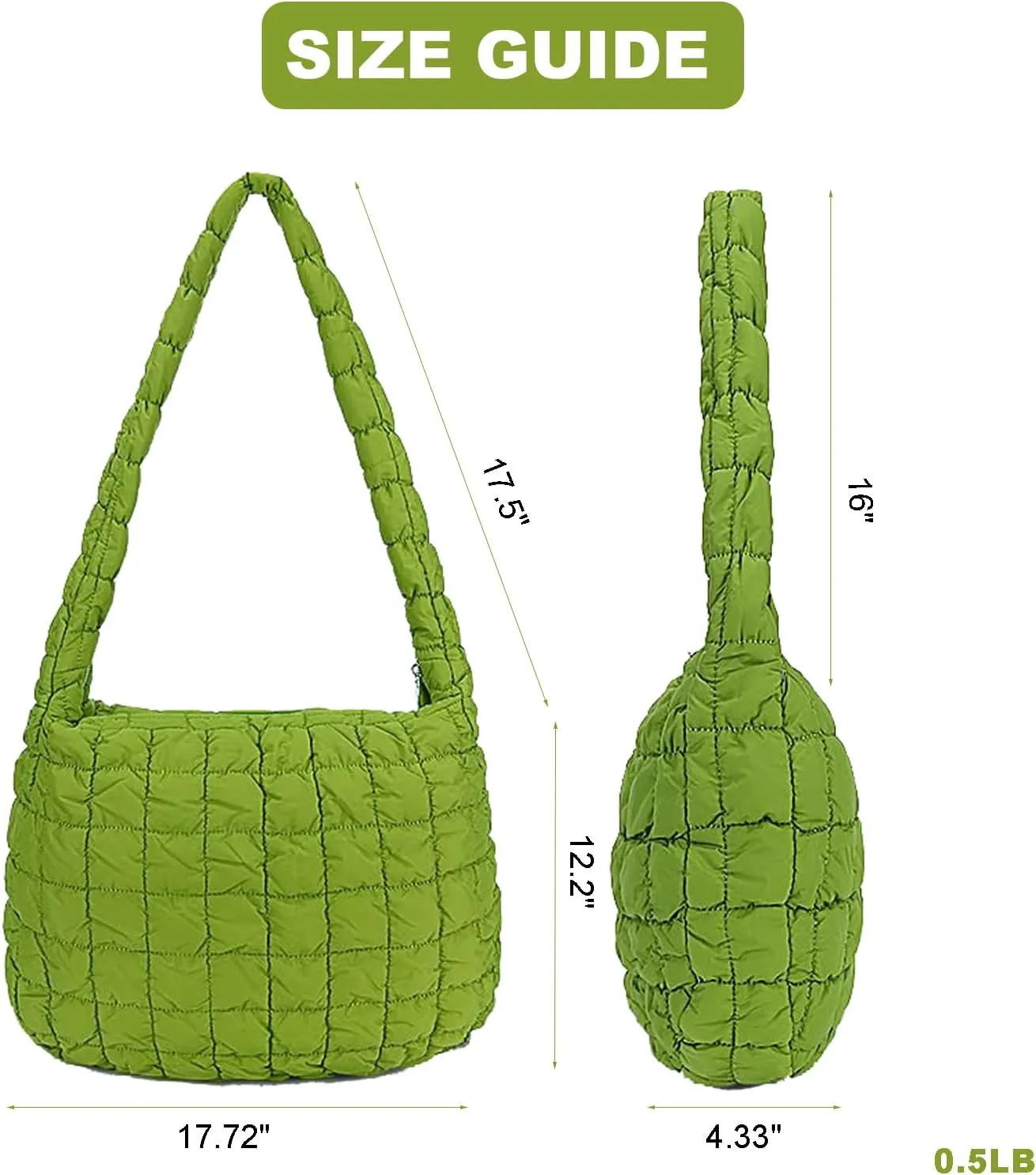 Puffer Tote Bag Quilted Bubble Bag Women Large Puffy Crossbody Cloud Padded Bag Hobo Shoulder Bags