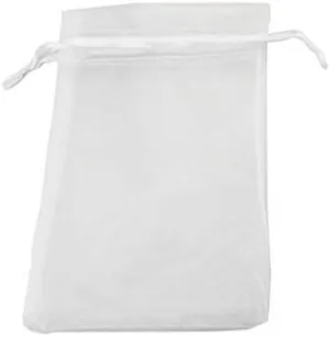 QIANHAILIZZ 50 Pack 12 x 16 Inch Drawstring Jewelry Gift Organza Bags Plant Covers Plants Protection Bag D5B (white)