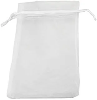 QIANHAILIZZ 50 Pack 12 x 16 Inch Drawstring Jewelry Gift Organza Bags Plant Covers Plants Protection Bag D5B (white)