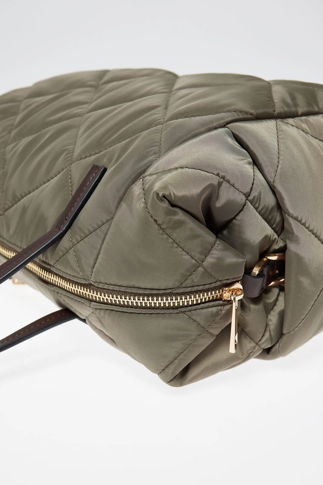 Quilted Bowling Bag Khaki - Green