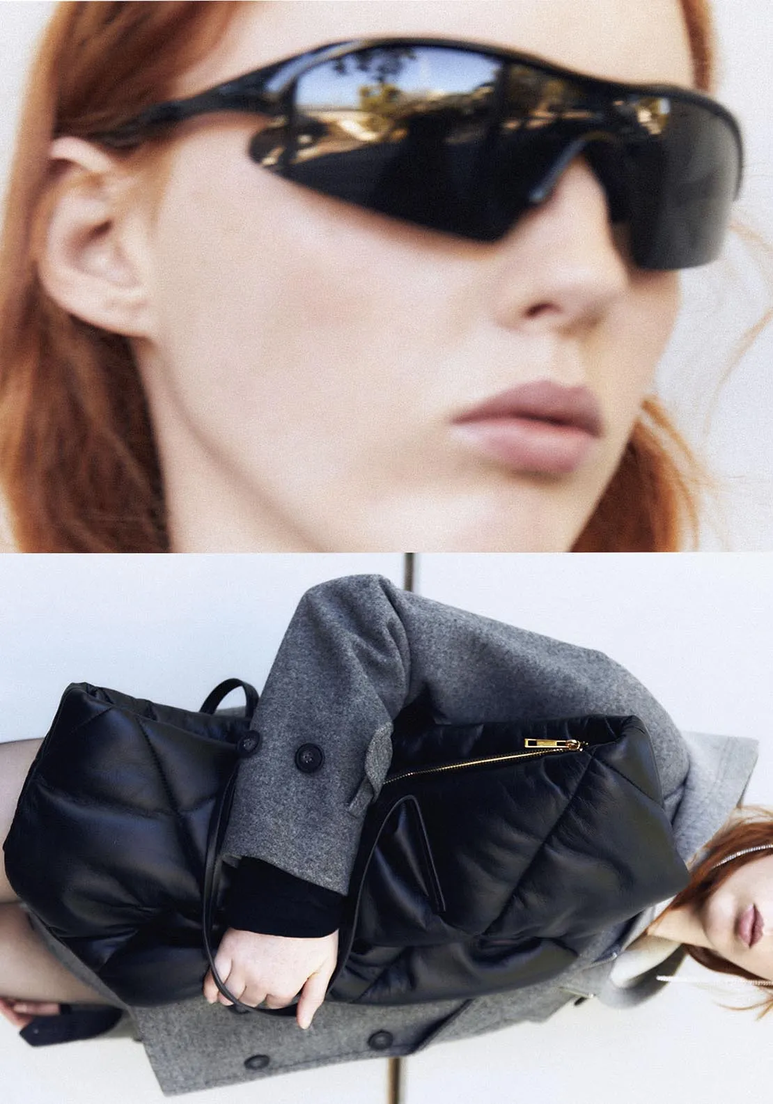 Quilted Shopper Bag - Black