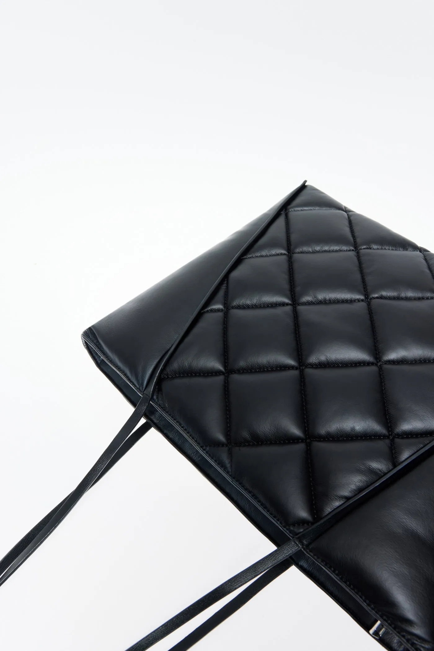 Quilted Shopper Bag - Black