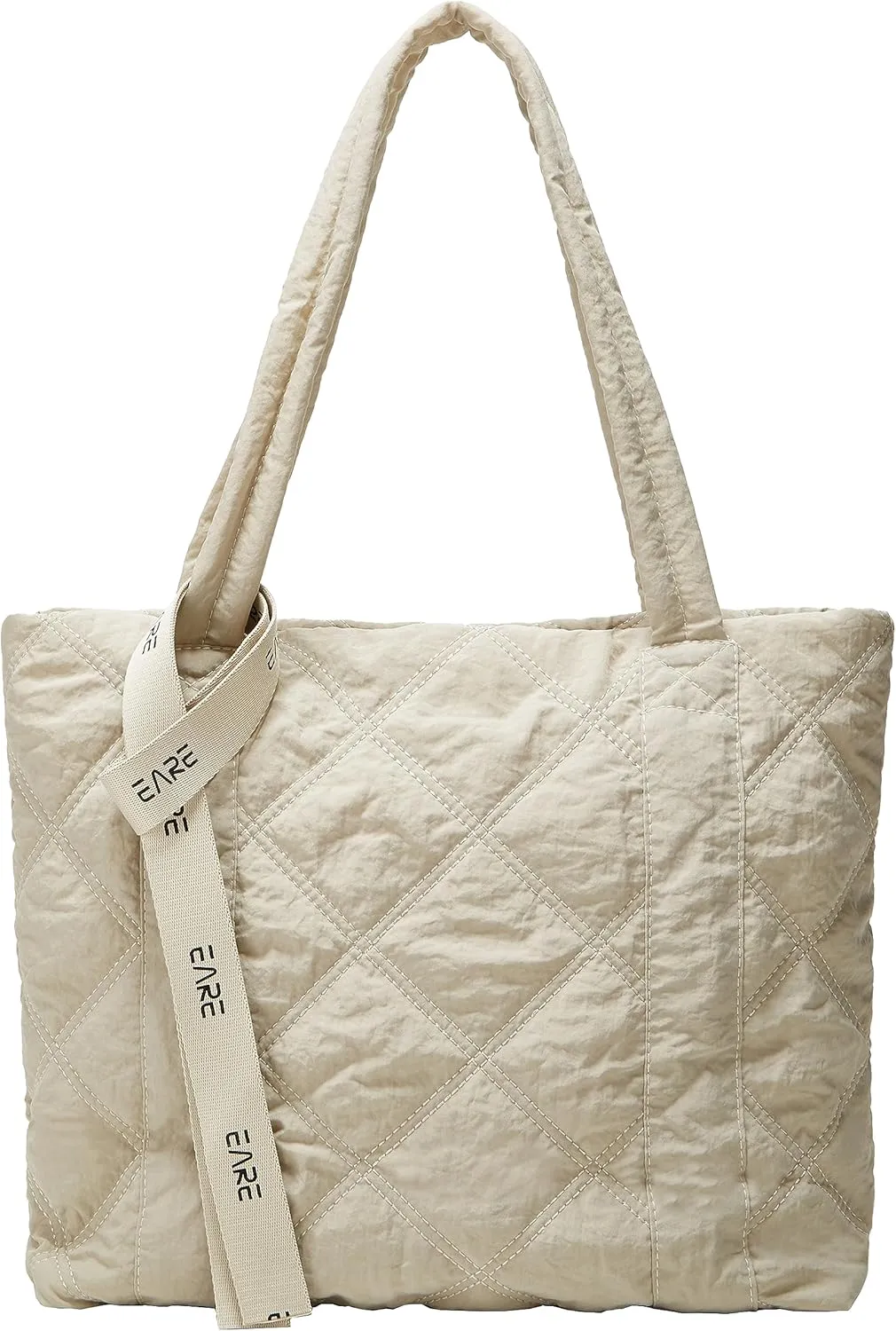 Quilted Shoulder Bag for Women - Puff Hobo Handbag with Lightweight Padding - Travel & Gym Bag
