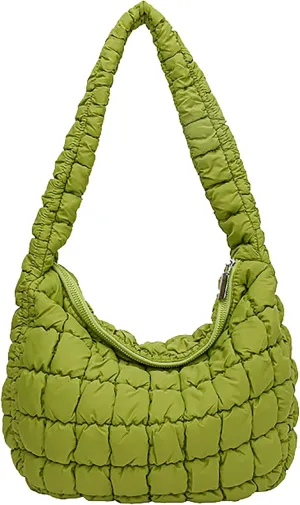 Quilted Tote Bag for Women Puffer Bag Lightweight Padding Shoulder Purse Hobo Bags Satchel Handbag Cloud Bags with Zip 2025