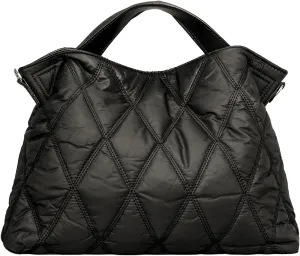 Quilted Tote Bag for Women, Soft Puffer Bag Lightweight Trendy Crossbody Bags Purse with Long Shoulder Strap