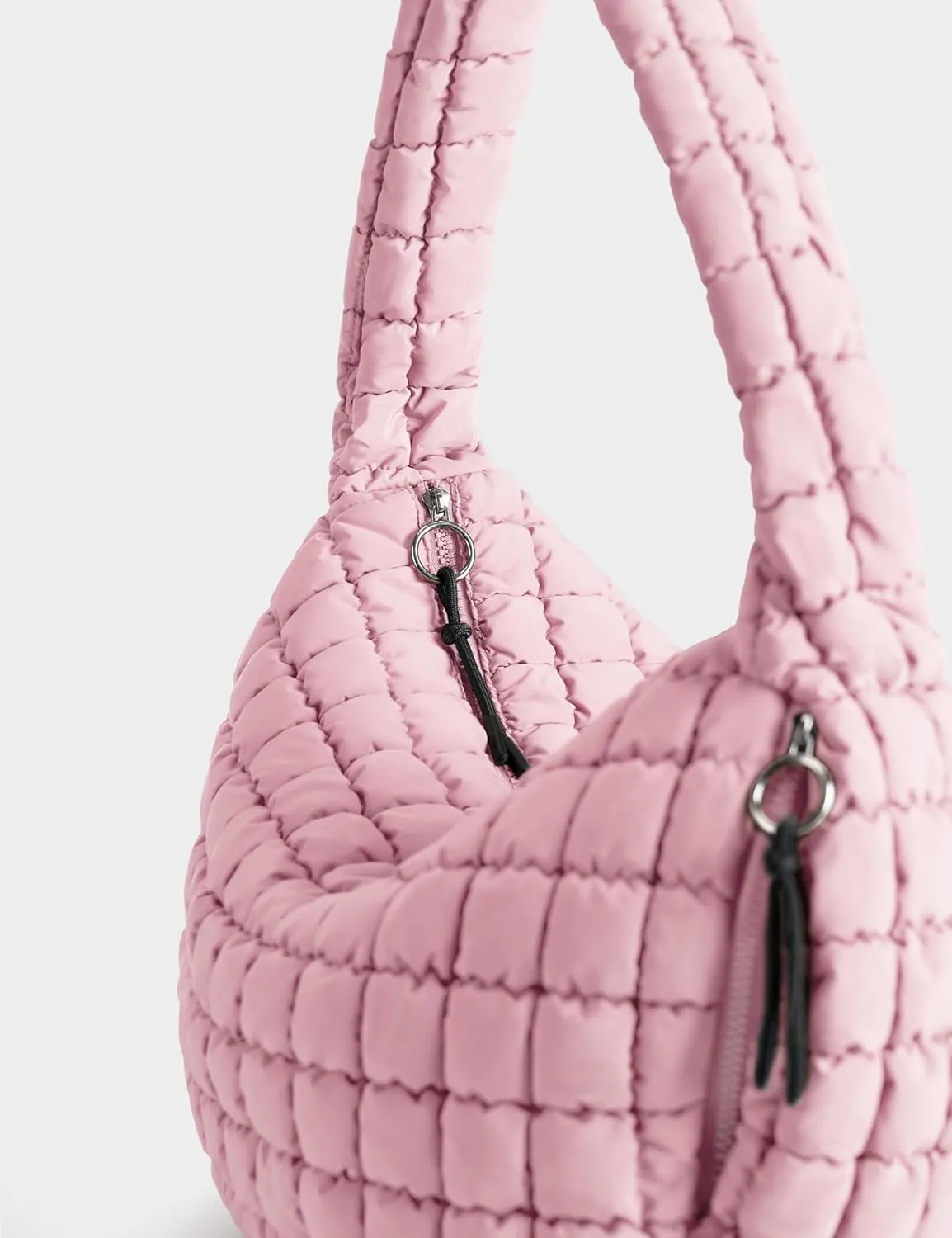 Quilted Tote Bag Large Quilting Cute Puffer Shoulder Bag Lightweight Quilted Padding Hobo Bag for Women Winter Fashion
