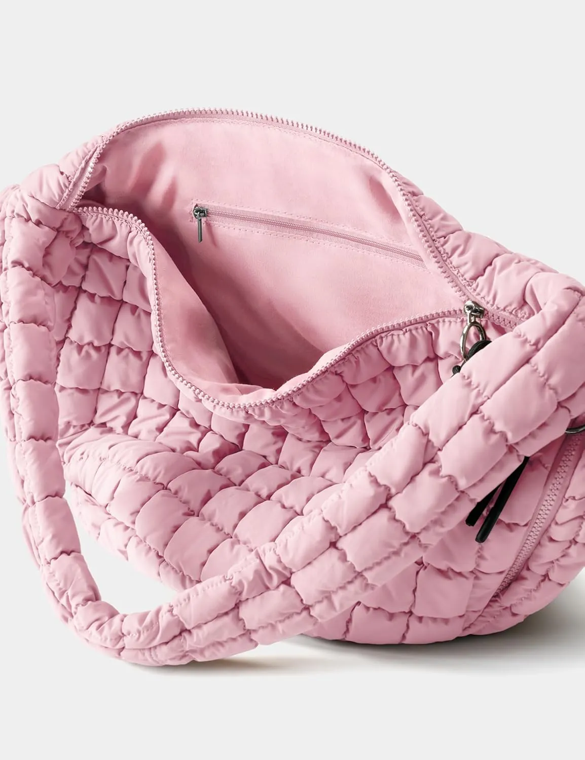 Quilted Tote Bag Large Quilting Cute Puffer Shoulder Bag Lightweight Quilted Padding Hobo Bag for Women Winter Fashion