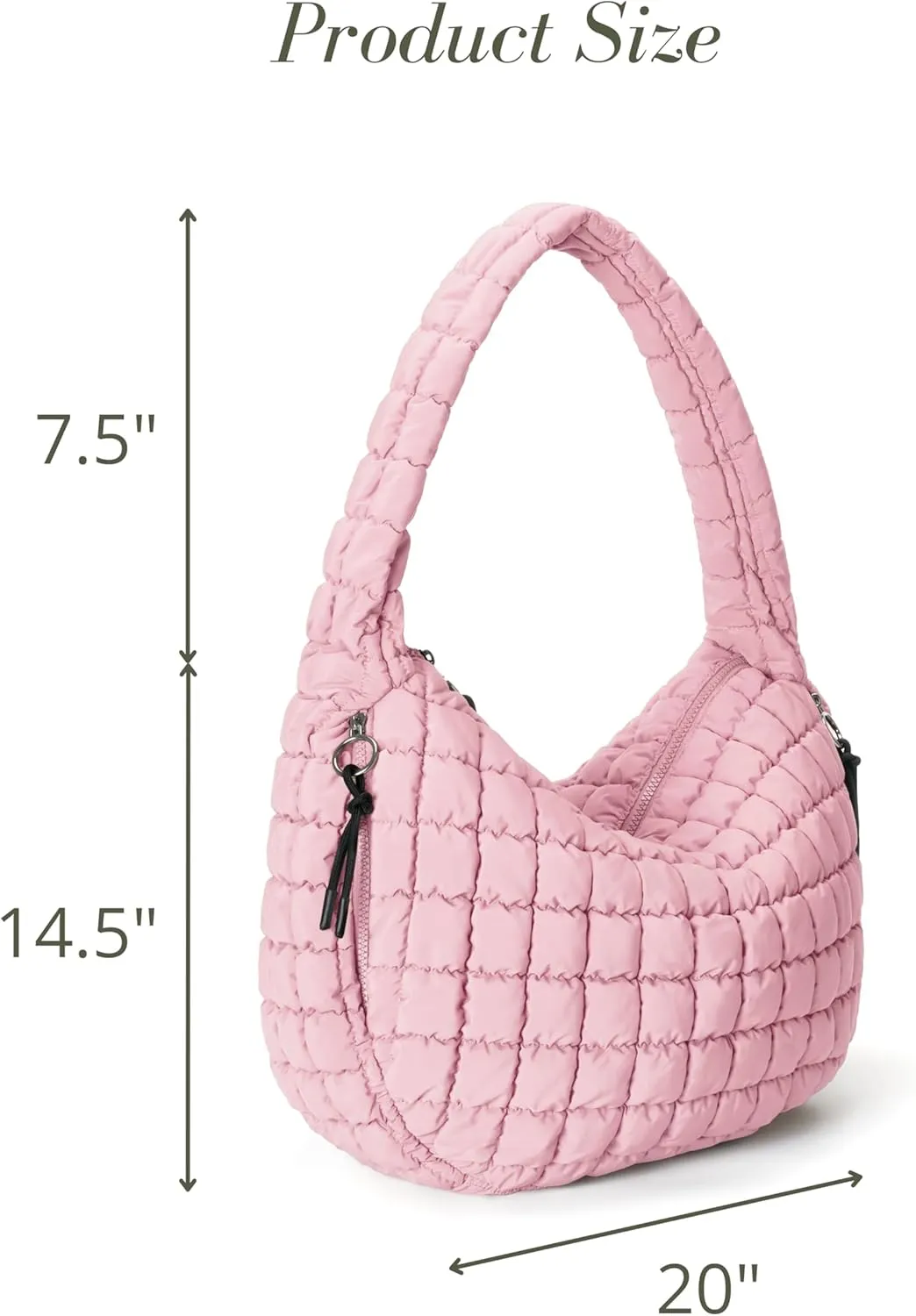 Quilted Tote Bag Large Quilting Cute Puffer Shoulder Bag Lightweight Quilted Padding Hobo Bag for Women Winter Fashion