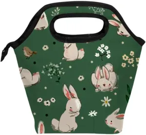 Reusable Lunch Bags Insulated Meal Prep Thermal Lunch Box Hot Cold Food Tote Leak Proof Portable Soft Bag ﻿Hares Office School Travel Camping Outdoor