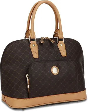 Rioni Signature (Brown) - Dome Handle Bag St-20001