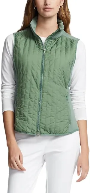 RLX Ralph Lauren Women's Golf Cool Wool Hybrid Performance Full Zip Vest Small S