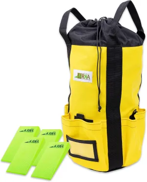 Rock-N-Rescue Arbor Rope Storage Bag 200 ft bundle w/Hi-Vis Felling Wedge Combo Pack