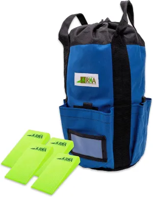 Rock-N-Rescue Arbor Rope Storage Bag 200 ft bundle w/Hi-Vis Felling Wedge Combo Pack