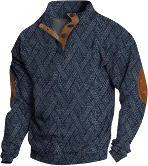 RTTUIOP Men's Henley Pullover V Neck Sweatshirts Long Sleeve Shirts Fashion Casual Loose Fit Button Up Pullovers Sweaters