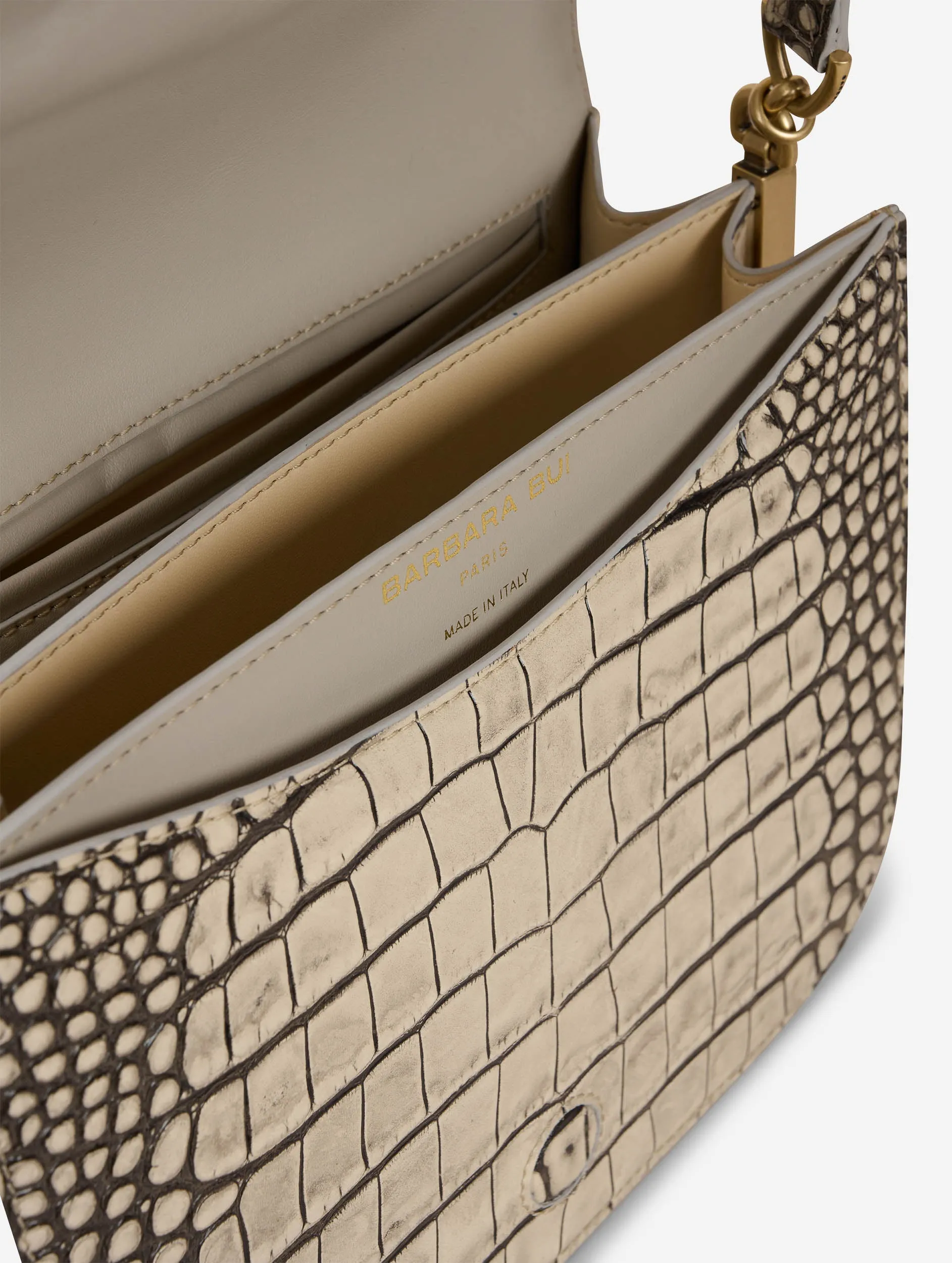 Sand embossed leather TOUCH ME bag