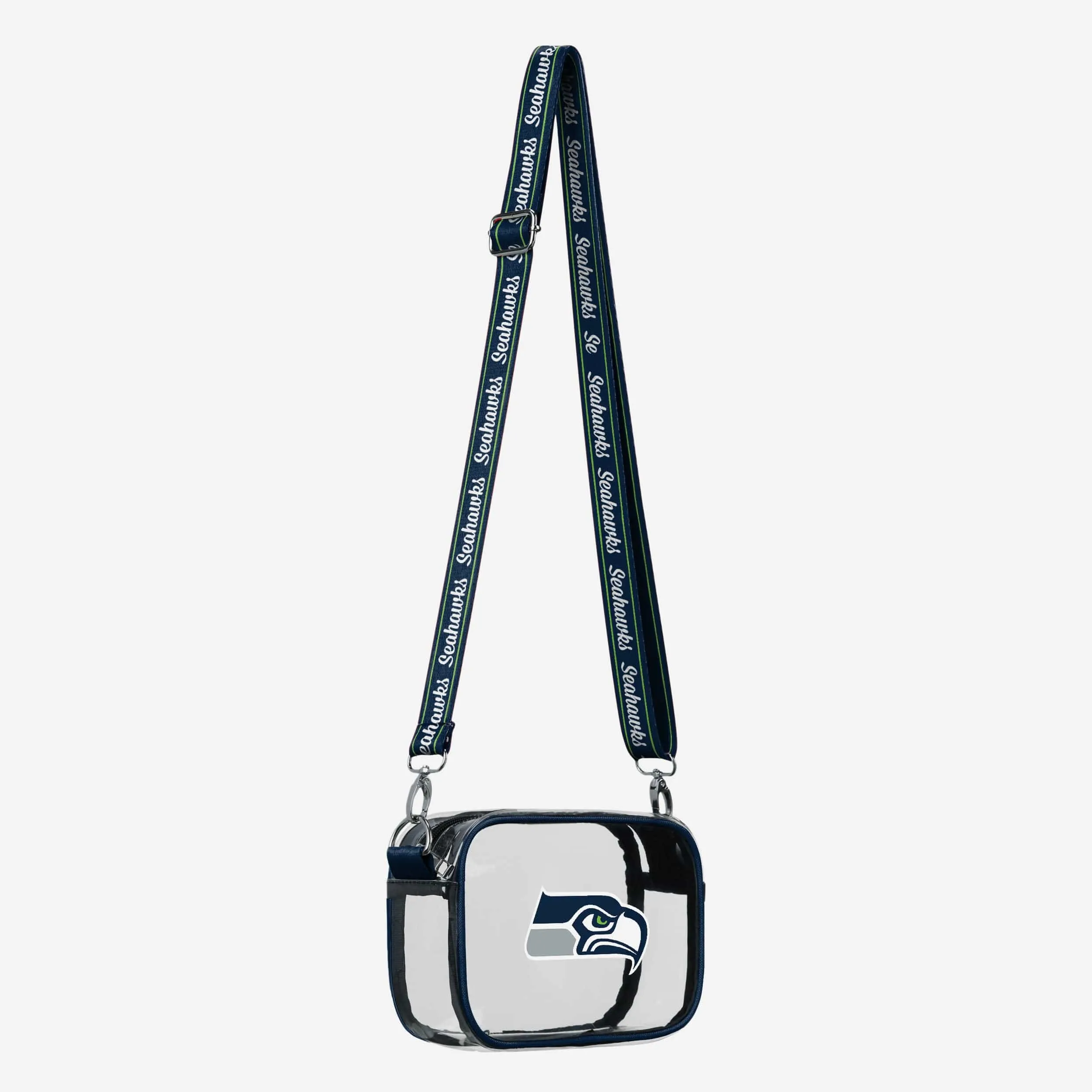 Seattle Seahawks Team Stripe Clear Crossbody Bag
