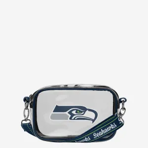 Seattle Seahawks Team Stripe Clear Crossbody Bag