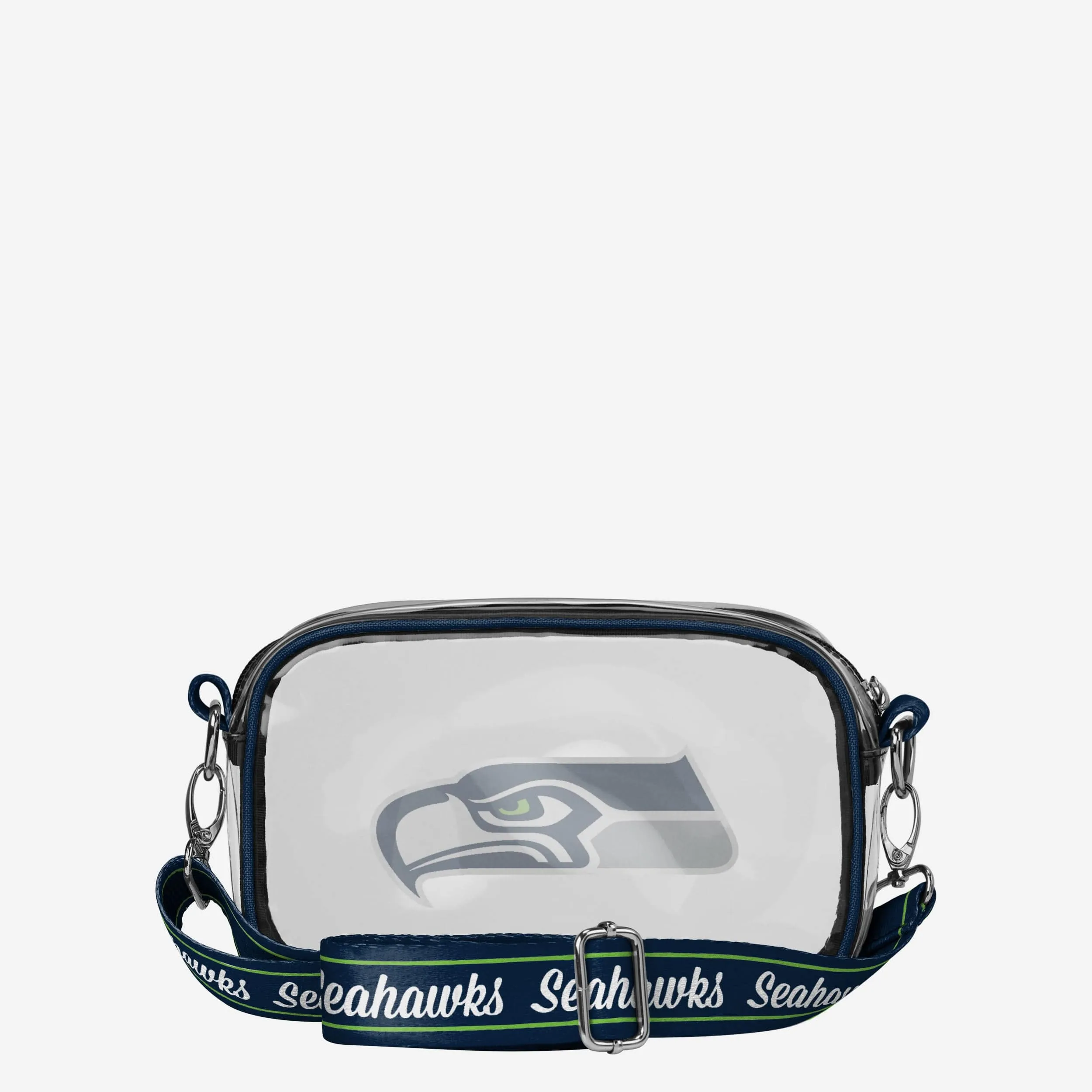 Seattle Seahawks Team Stripe Clear Crossbody Bag