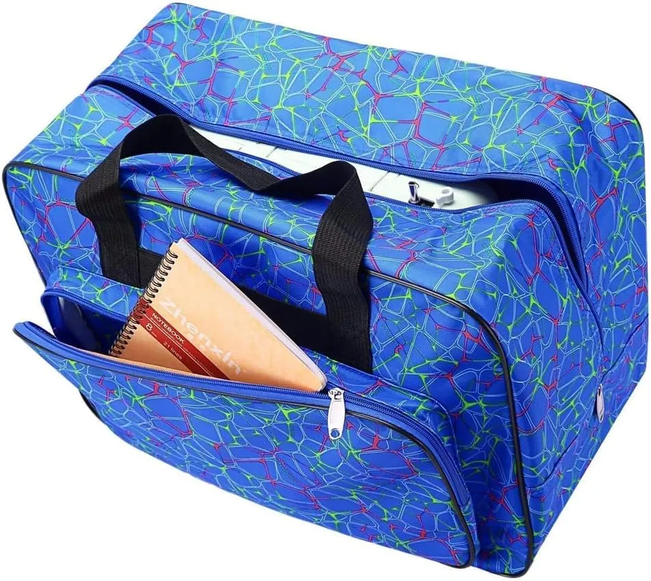 Sewing Machine Carrying Case Tote Bag, Nylon Carry Bag, Padded Storage Cover Carrying Case with Pockets and Handles, Suitable for Most Standard Singer, Brother, Janome