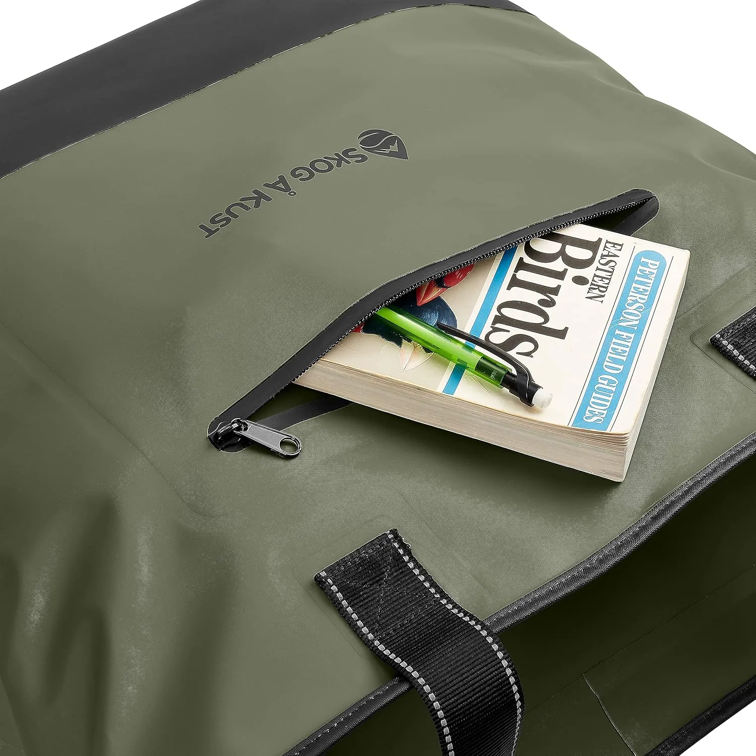 Skog Å Kust ToteSak Waterproof Tote Beach Bag with Airtight Zipper