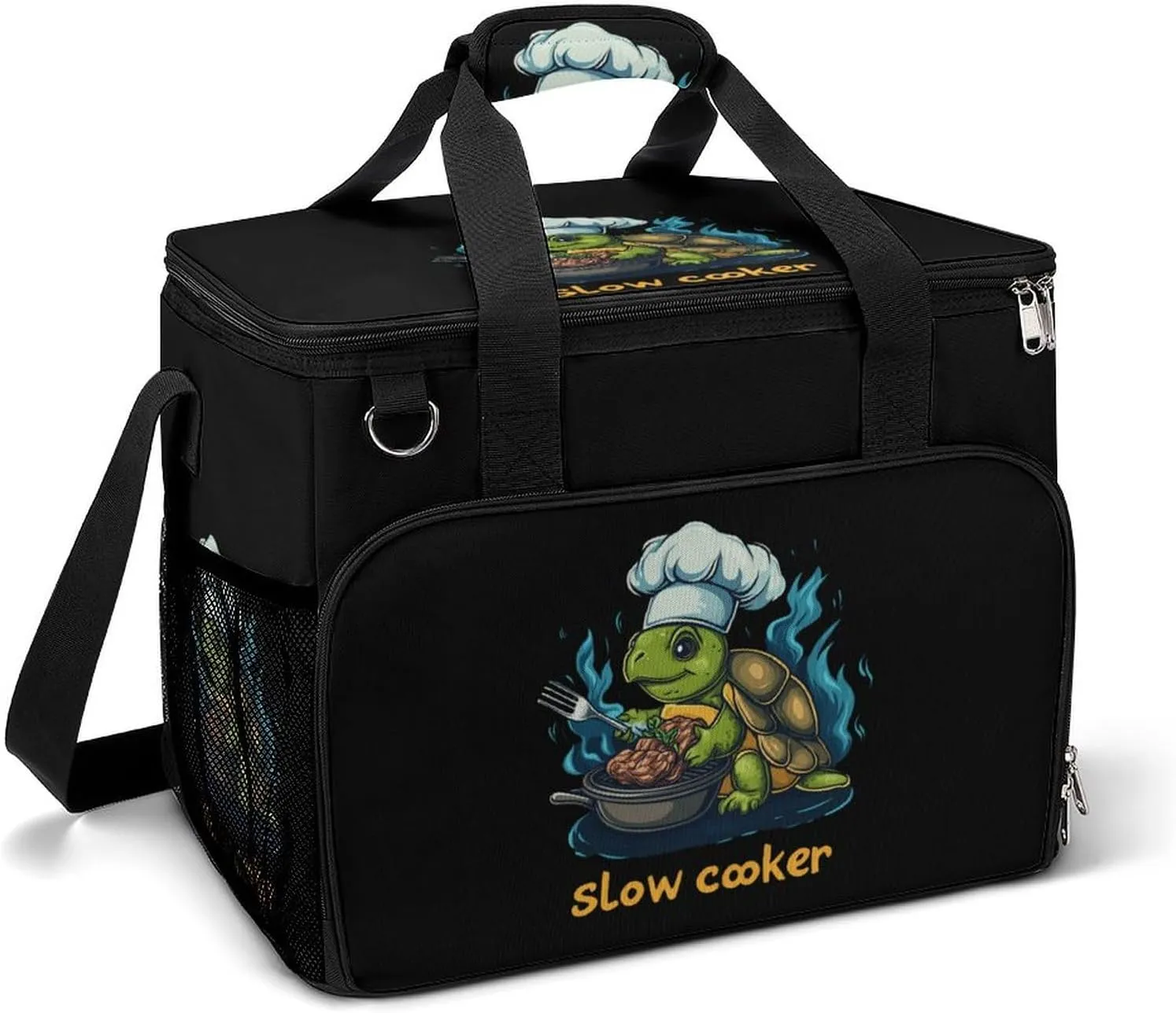 Slow Cooker Turtle Chef Leakproof Camping Backpack Travel Cooler Bag Beach Food Storage Lunch Pack